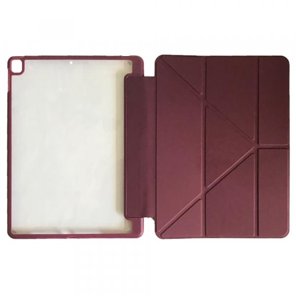 Чохол Smart Case Clear+stylus для iPad 10.2 (2019/2020) / pro 10.5 (2017) / Air 10.5 Dark Red