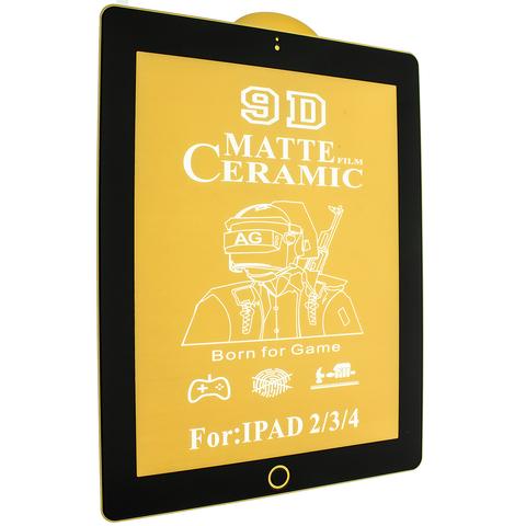 Гнучке скло Ceramic MATT для  iPad 2/3/4  матове з чорною рамкою (м`яка упаковка)