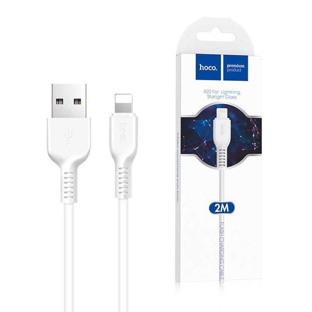 USB cable HOCO X20 Lightning (2m) білий