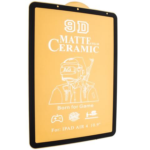 Гнучке скло Ceramic MATT для  iPad Air 4 10.9  матове з чорною рамкою (м`яка упаковка)