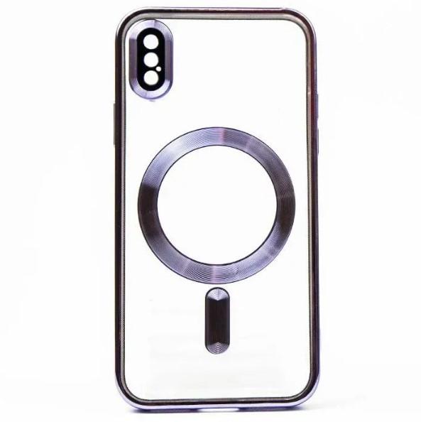 Накладка SHINING Camera MagSafe для iPhone X/Xs Dark violet