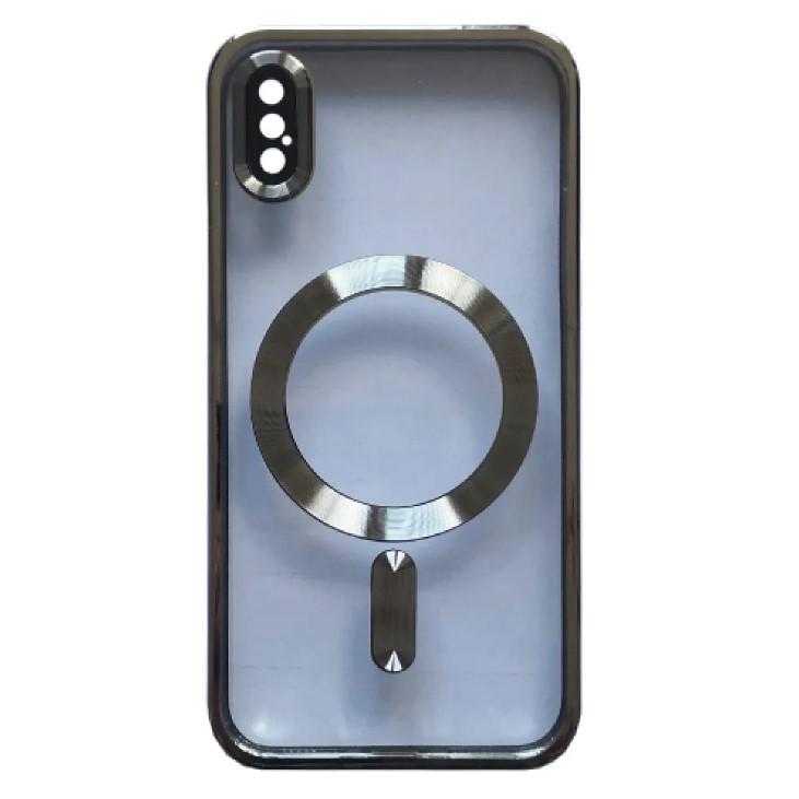Накладка SHINING Camera MagSafe для iPhone X/Xs  (Natural Titanium)