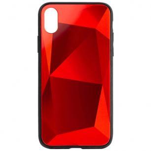 Накладка ROCK 3D Crystal для  iPhone X/Xs червона