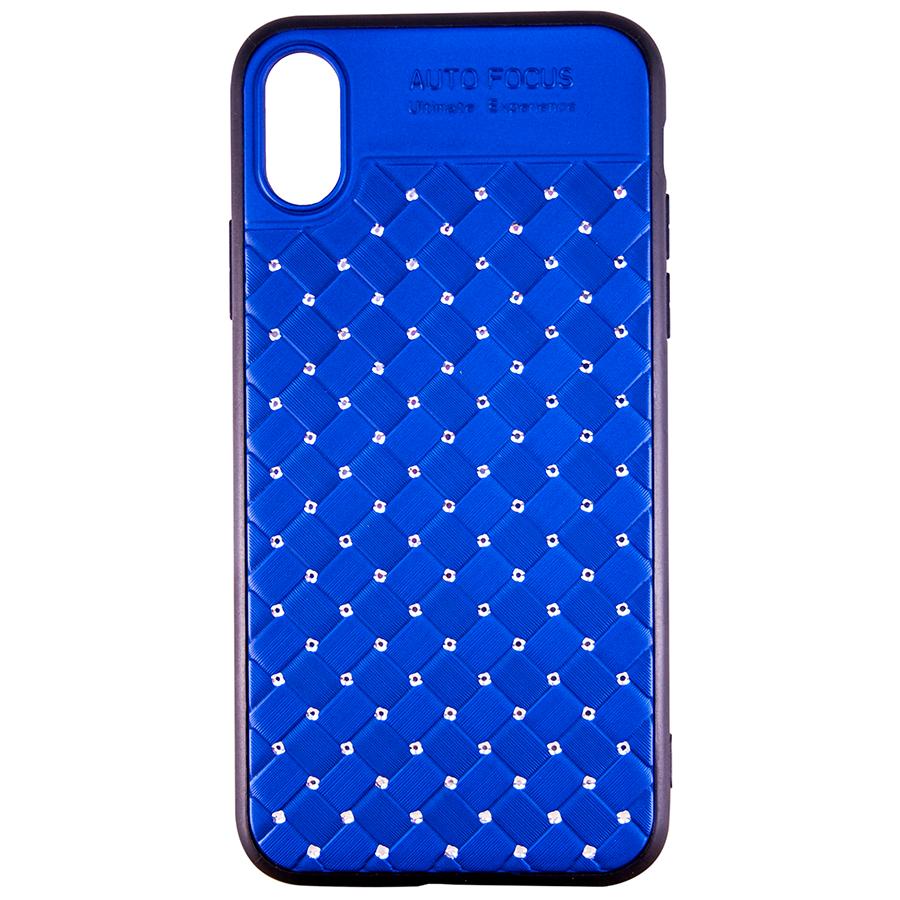 Силикон NETTING DIAMOND iPhone X/XS (синий)