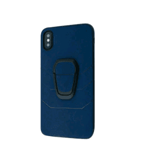 Накладка EQE Leather для Iphone X/Xs синя