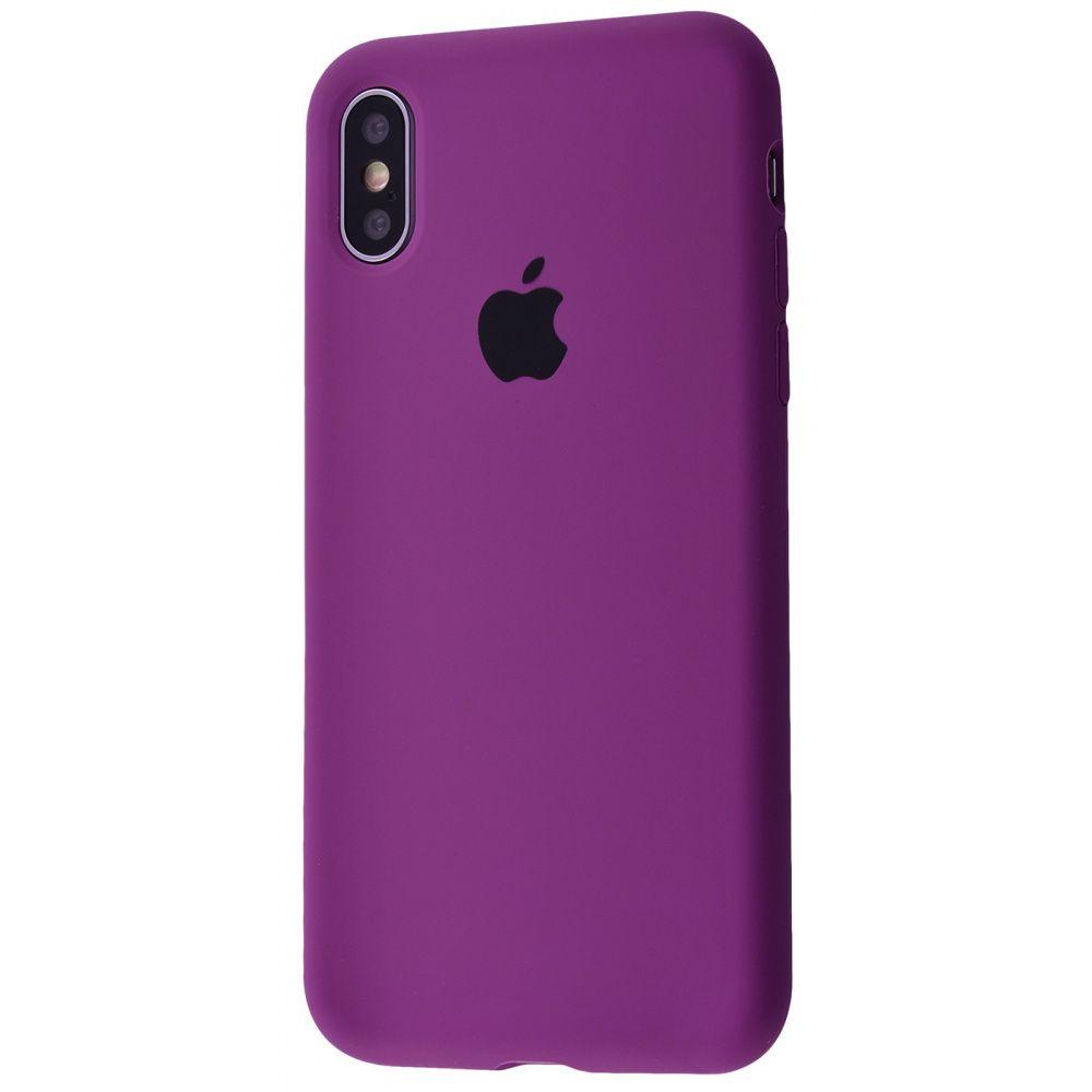 Silicone Case Full Protective (AA) для iPhone XS Max Violet