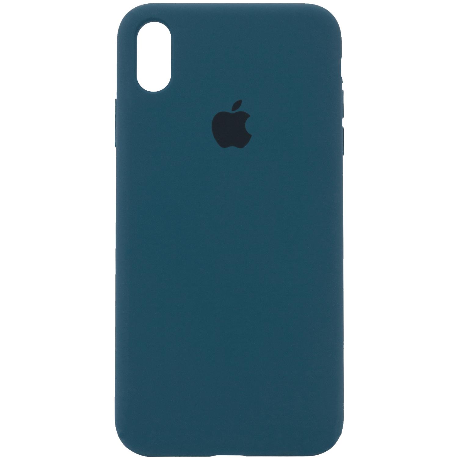 Silicone Case Full Protective (AA) для iPhone Xs Max (Cosmos Blue)