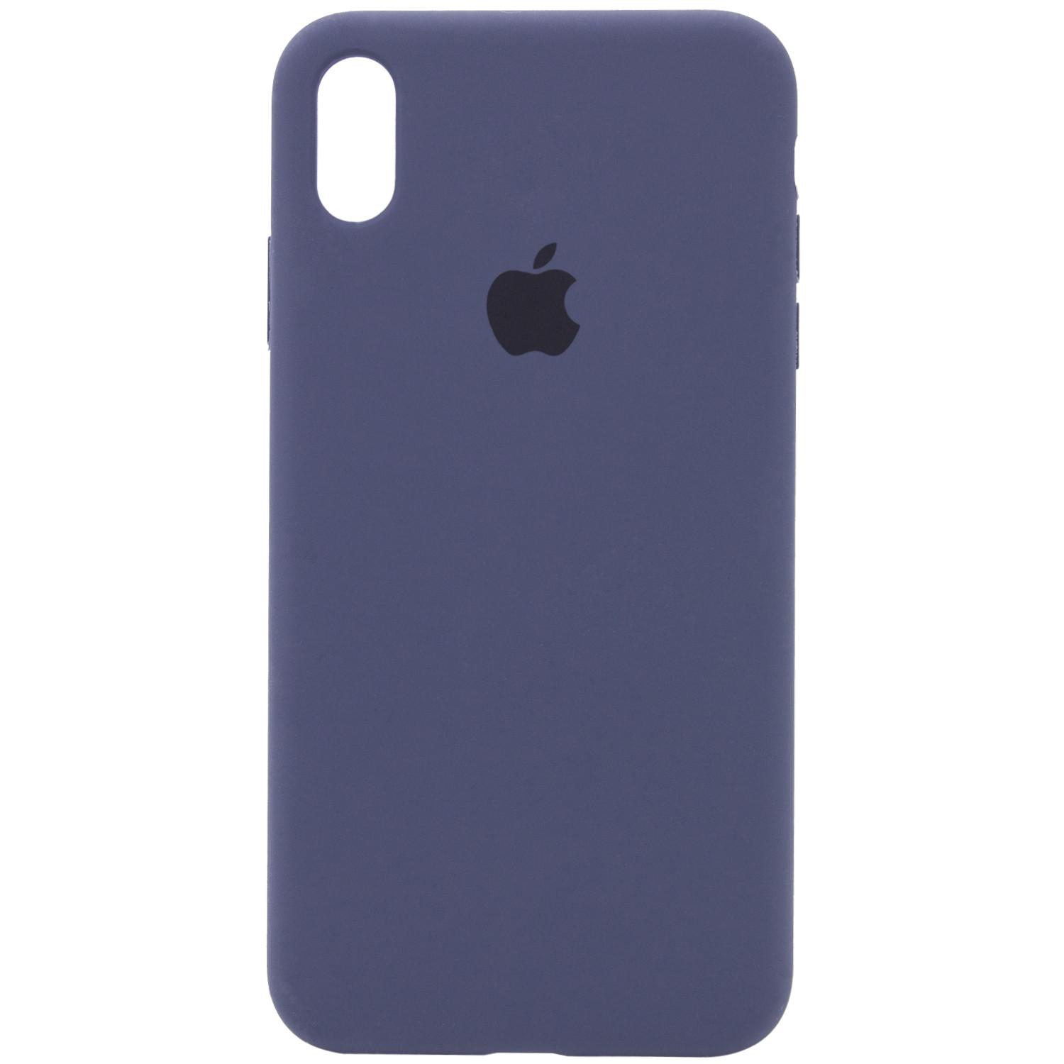 Silicone Case Full Protective (AA) для iPhone X/Xs (5.8") (Midnight Blue)