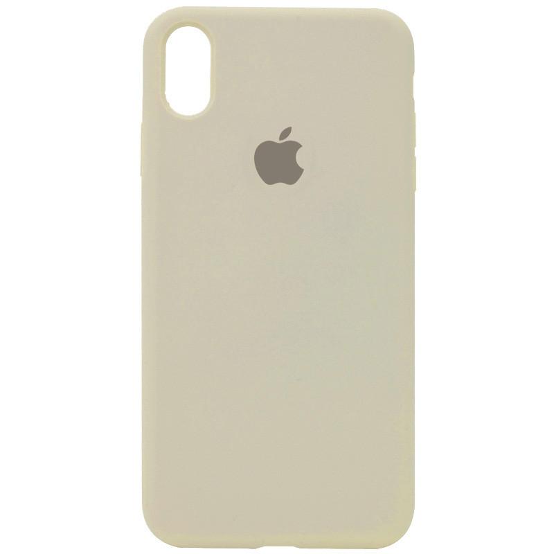 Silicone Case Full Protective (AA) для iPhone X/Xs (5.8") (Antigue White)