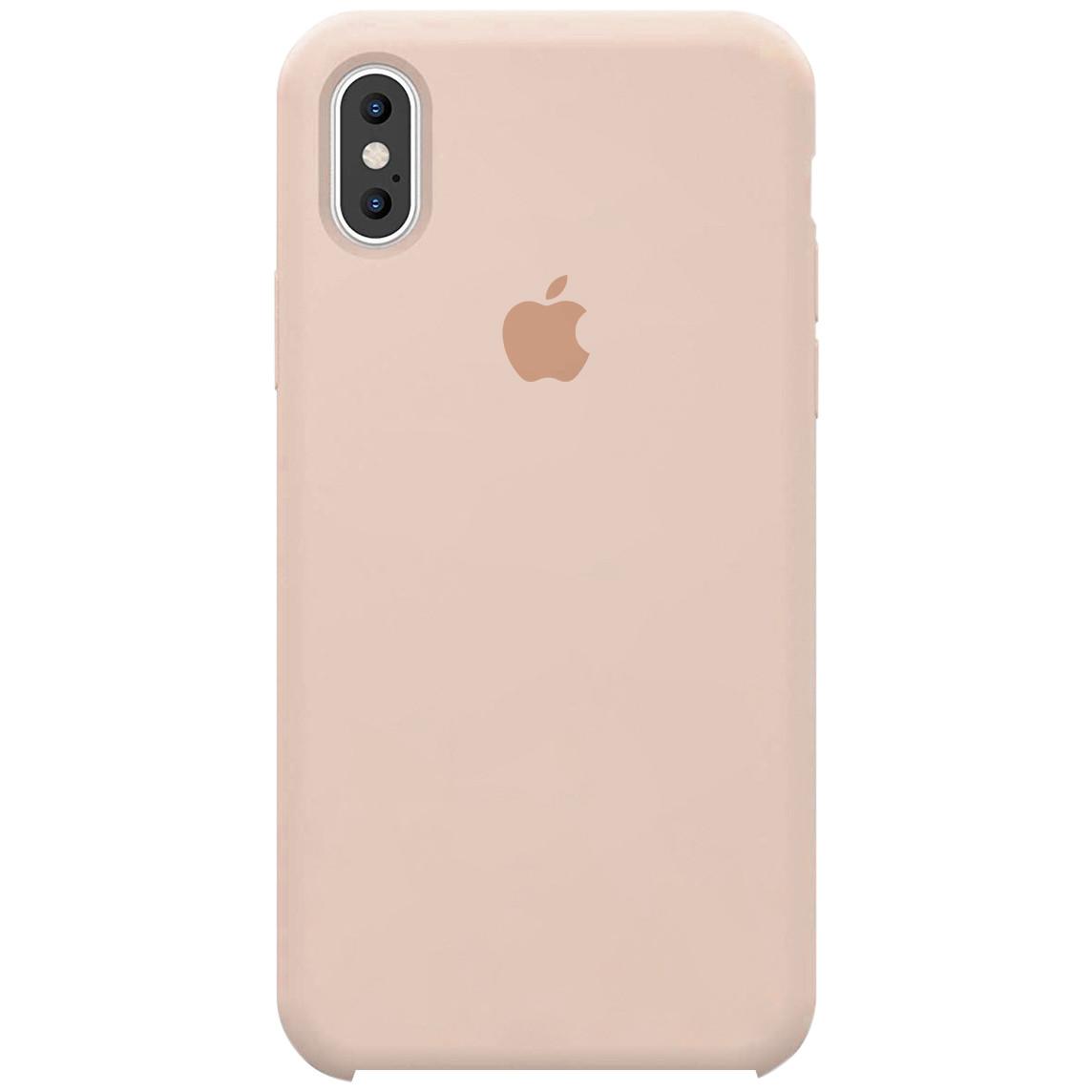 Silicone Case (AA) для iPhone X/XS (5.8") (Pink Sand)