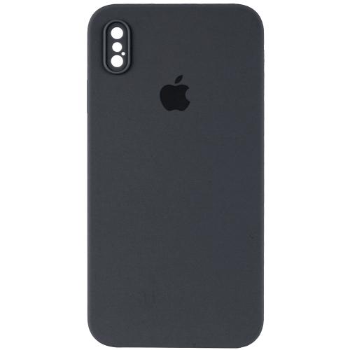 Silicone Case Square Full Camera Protective (AA) для iPhone XS (5.8") (Grey)