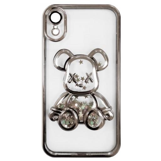 Накладка Cute Shining Bear для IPhone Xr Срібляста