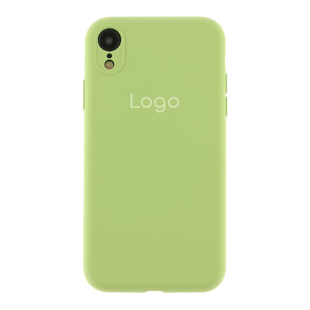 Silicone Case Square Full Camera Protective (AA) для iPhone XR (6.1")  (Avocado)