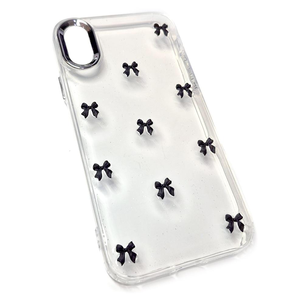 Накладка Shiny Crystal bow для Iphone XR (Black)
