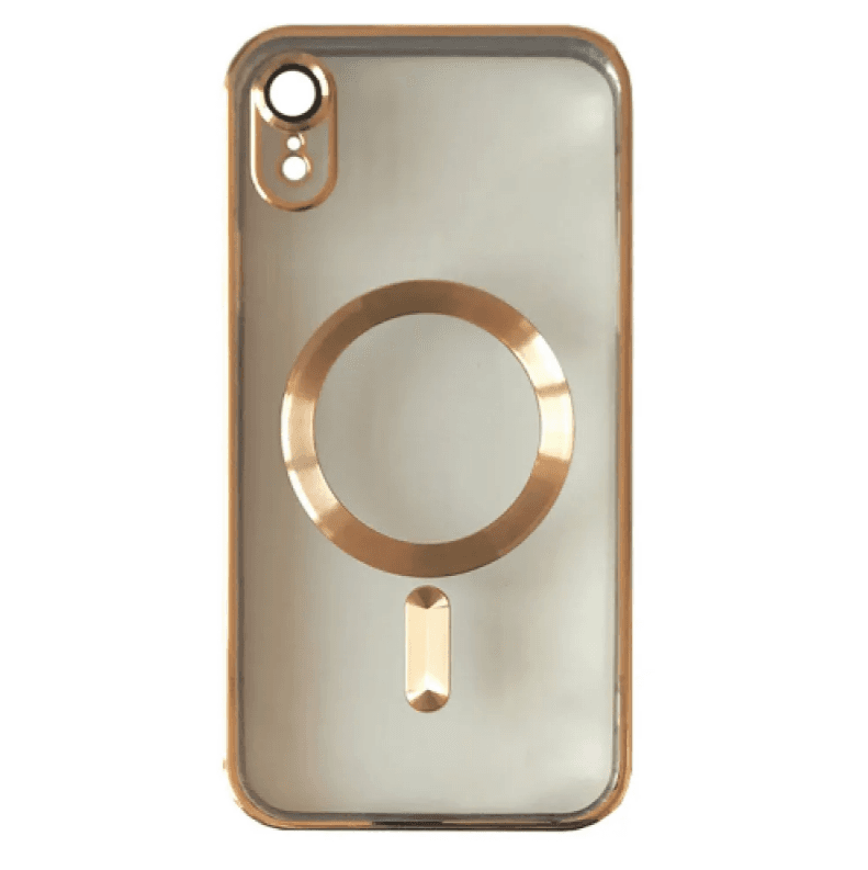 Накладка SHINING Camera MagSafe для iPhone Xr Gold