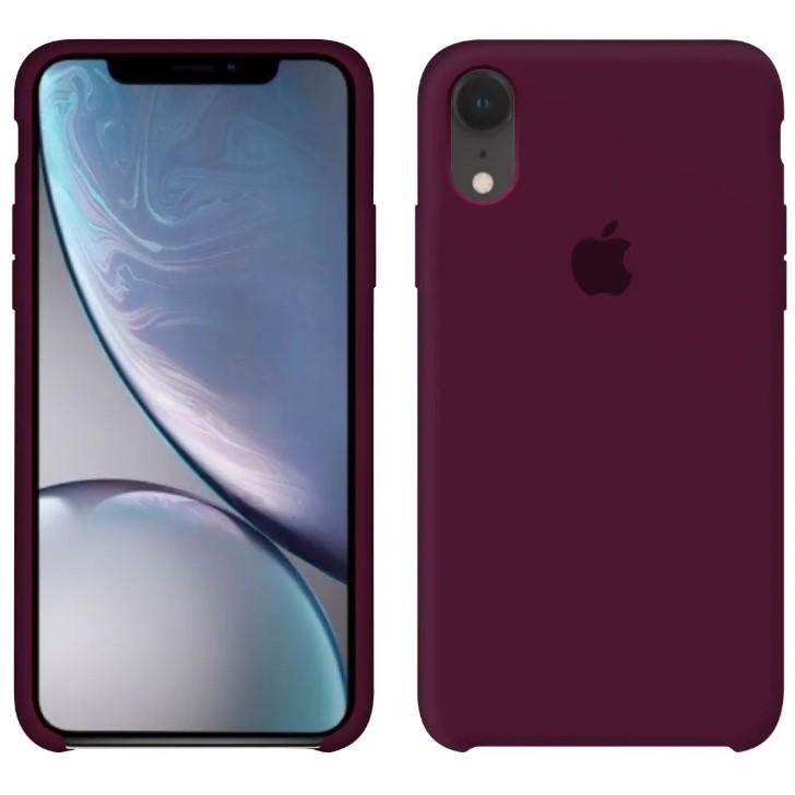 Silicone Case iPhone XR, Marsala (25)