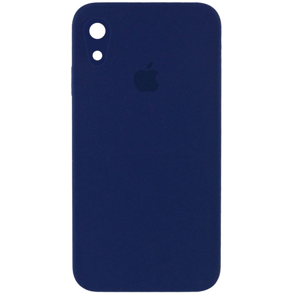 Silicone Case Square Full Camera Protective (AA) для iPhone XR (6.1")  (Midnight blue)