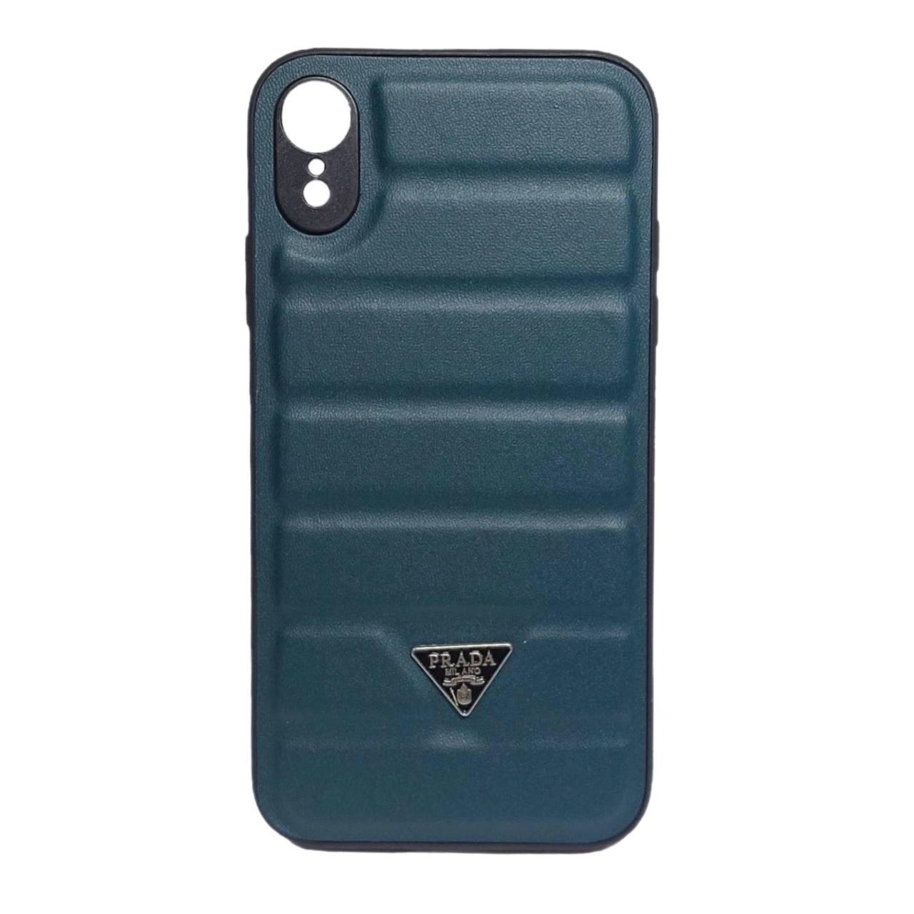 Накладка Prada для iPhone Xr (Navy blue)