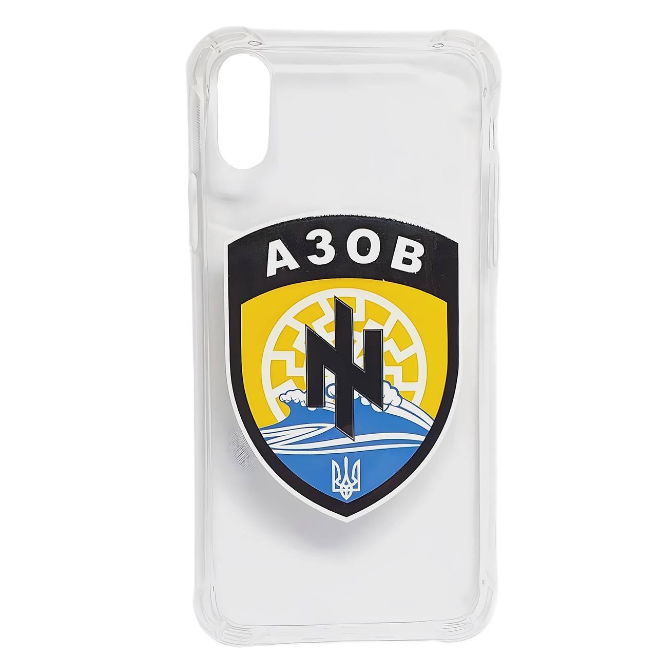 Накладка  WAVE Patriot Clear Case для Iphone Xr (Azov)