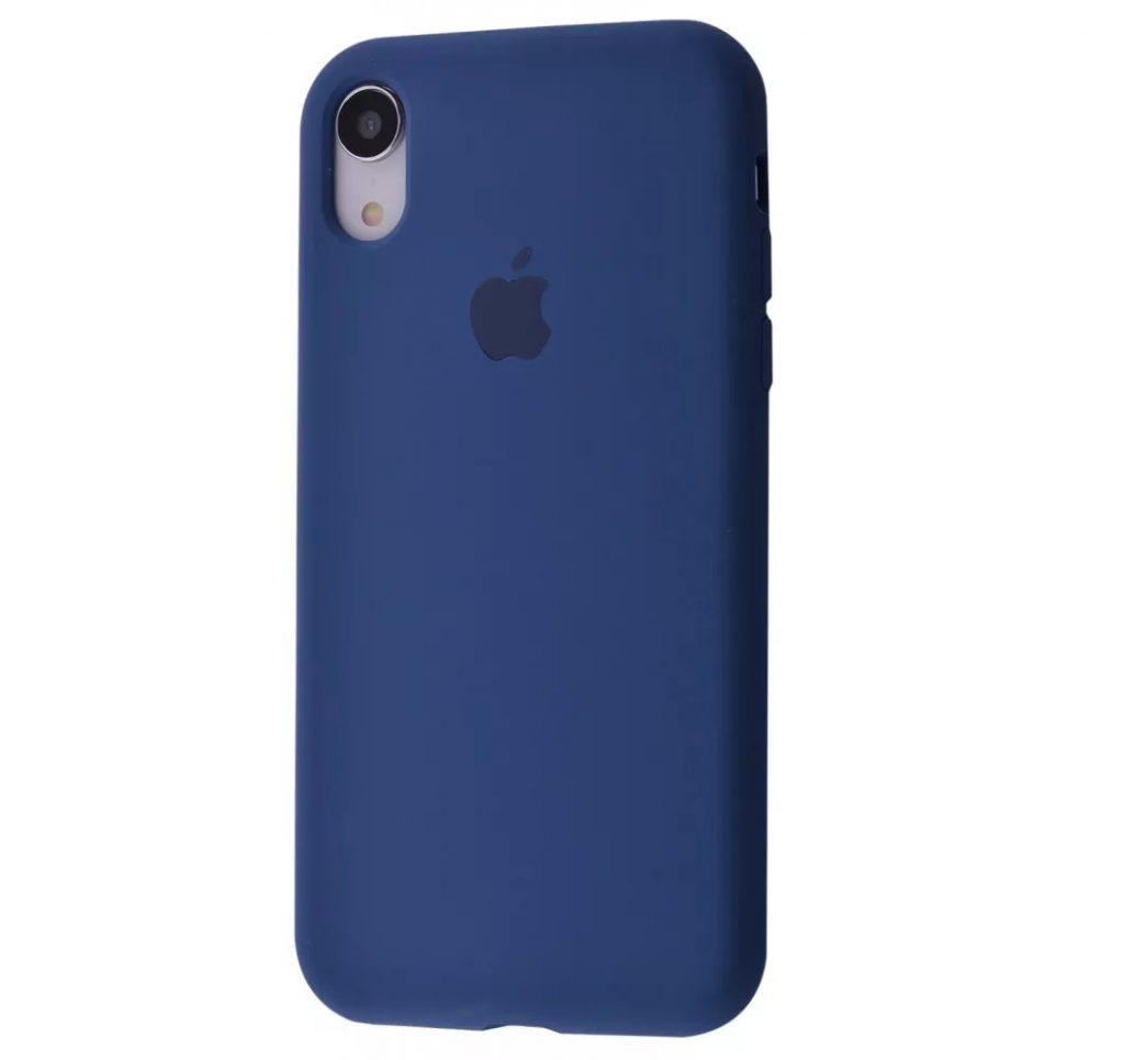 Silicone Case Full Protective (AA) для iPhone XR (Blue cobalt)