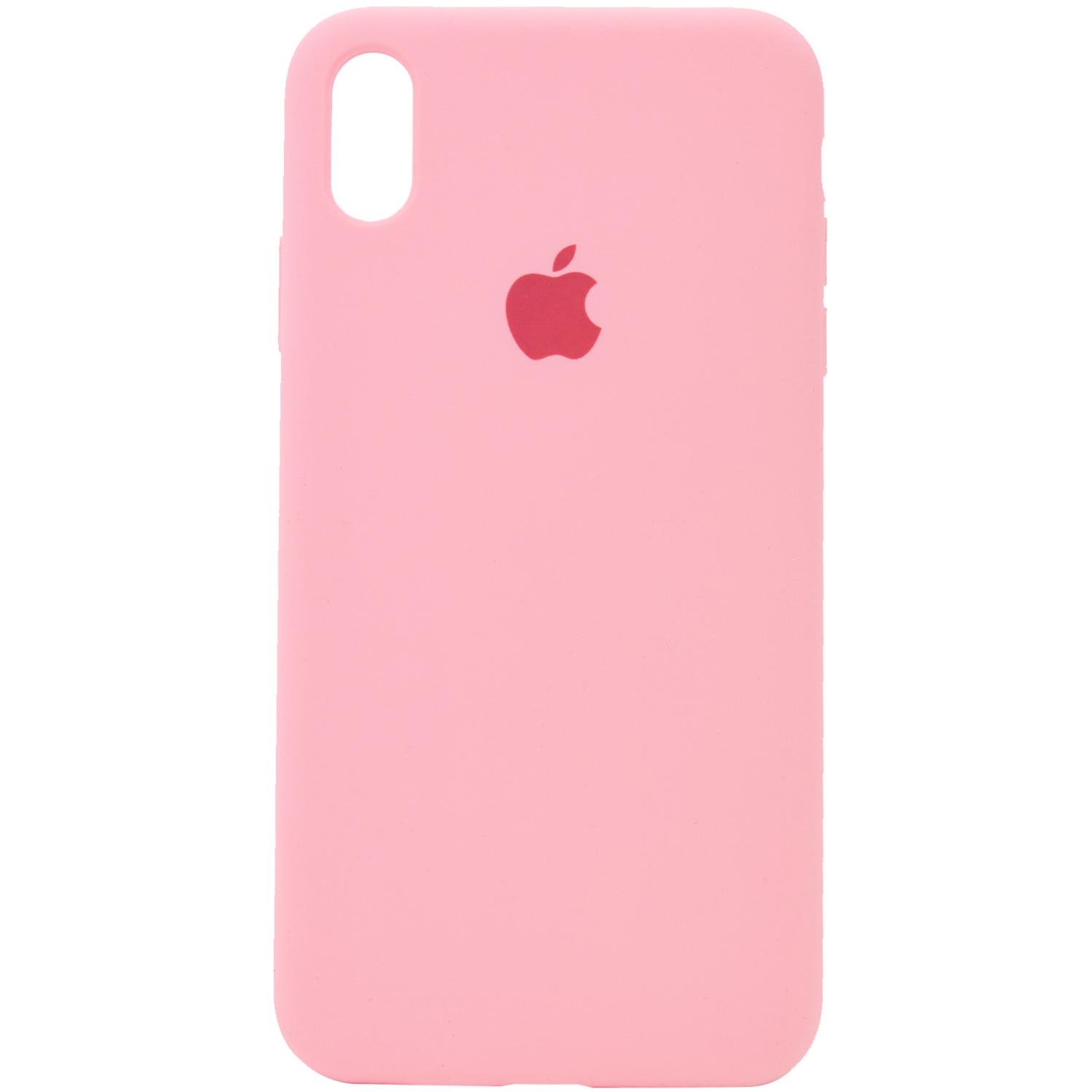 Silicone Case Full Protective (AA) для iPhone XR (Pink)