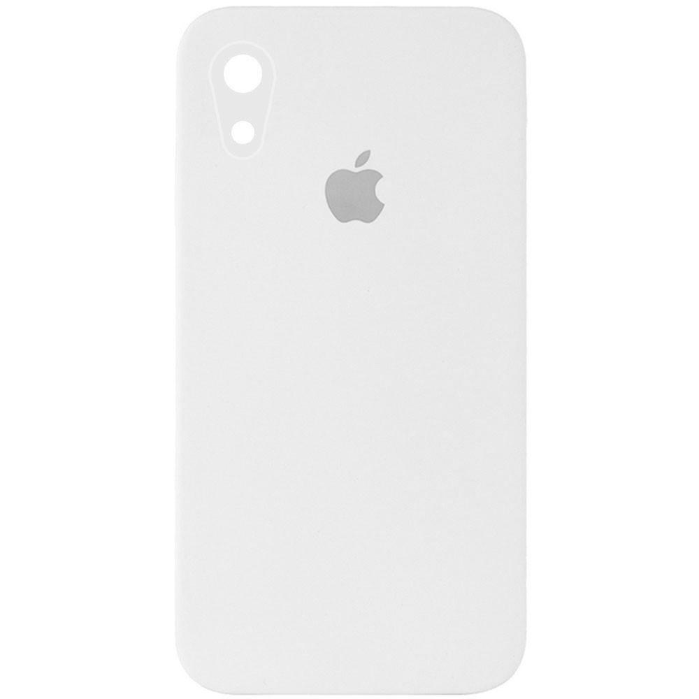 Silicone Case Square Full Camera Protective (AA) для iPhone XR (6.1")  (White)