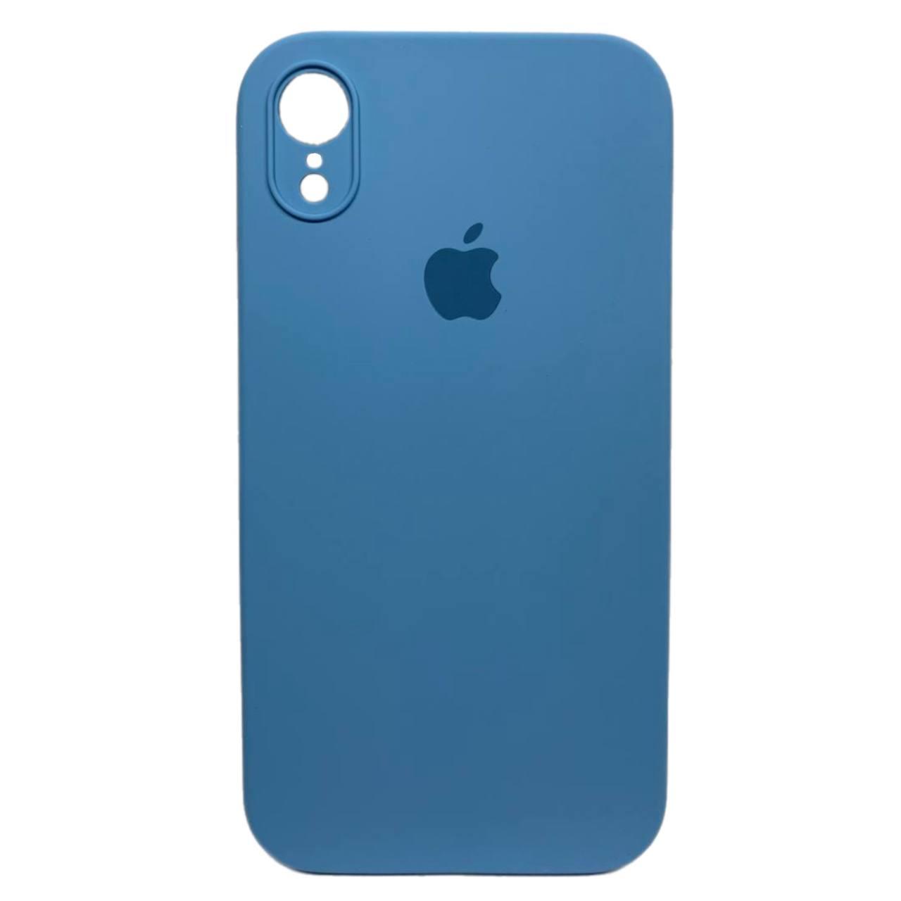 Silicone Case Square Full Camera Protective (AA) для iPhone XR (6.1") (Electric)