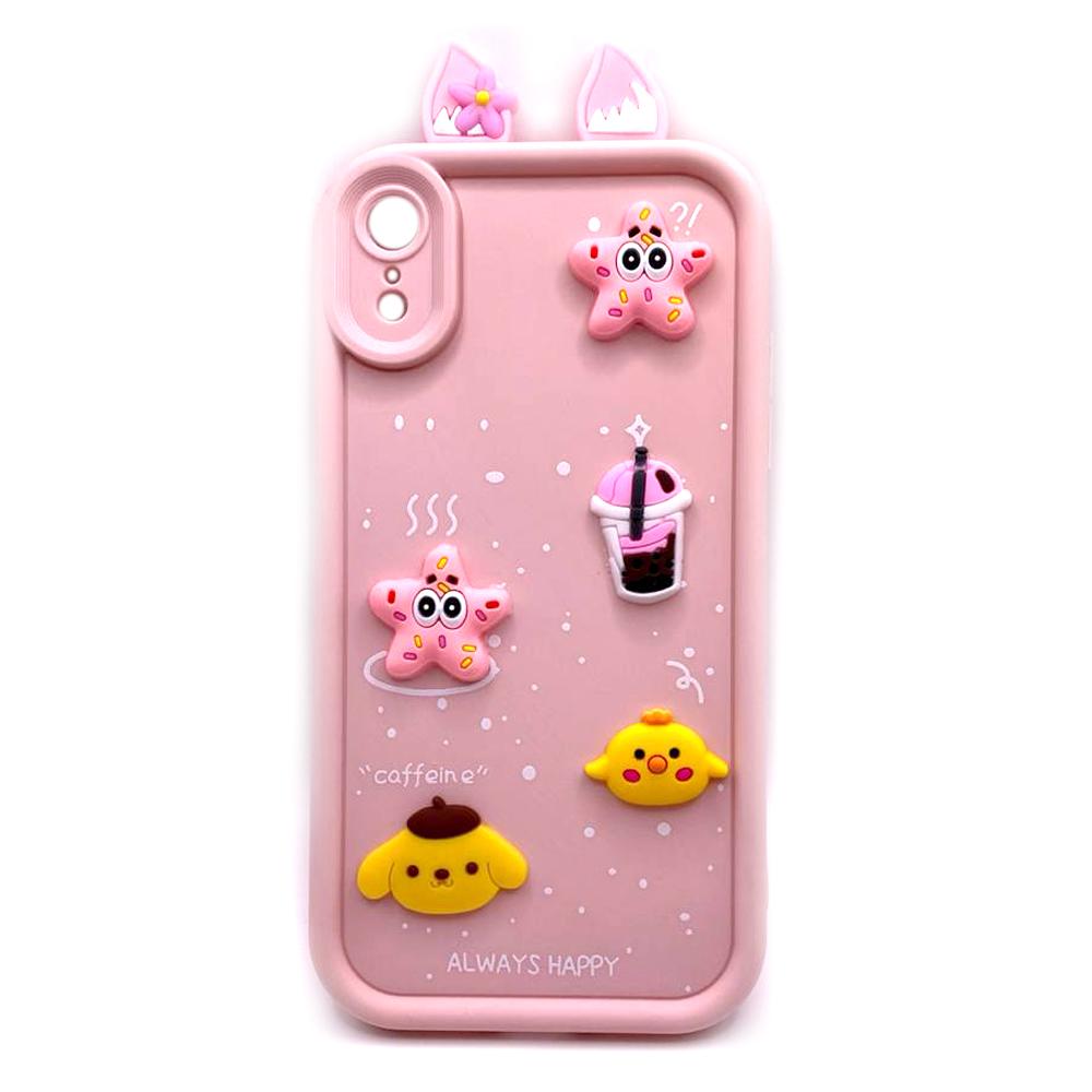 Чохол Pretty Toys with Ears для iPhone Xr (6.1") (Light Pink)