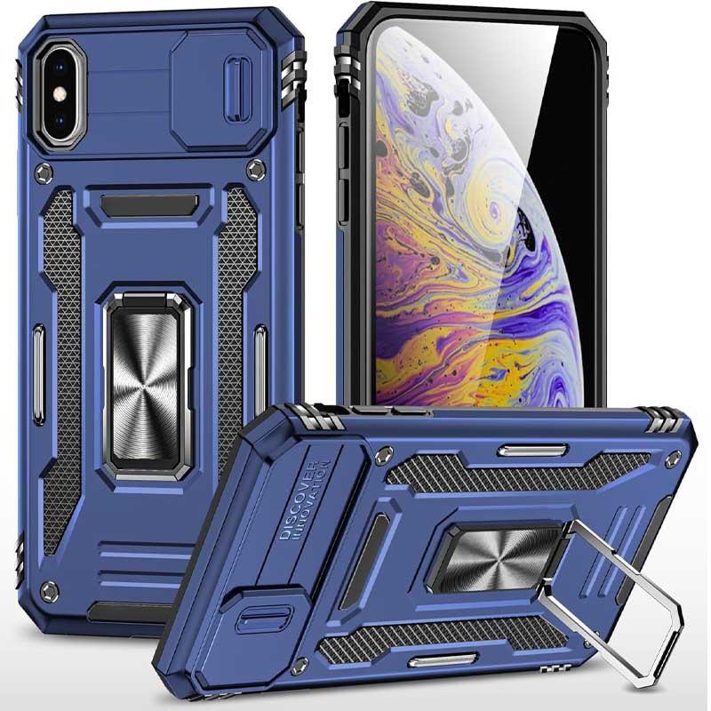 Накладка Camshield Army Ring для iPhone Xs Max Navy