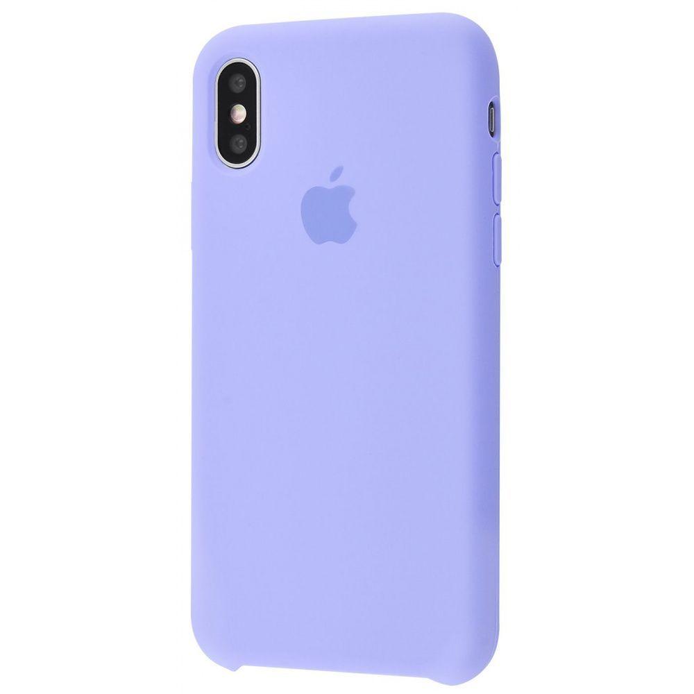 Silicone Case (AA) для iPhone Xs Max (Light purple)