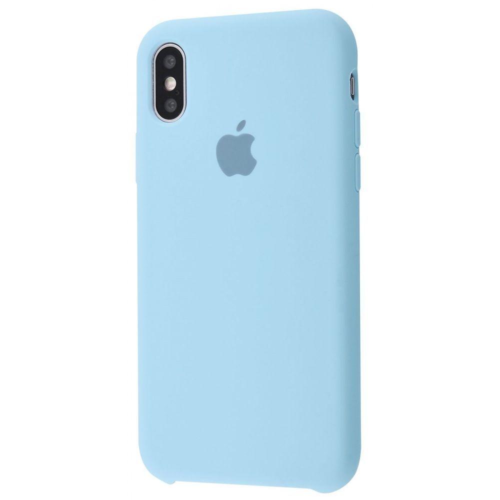 Silicone Case (AA) для iPhone Xs Max (Lilac Cream)