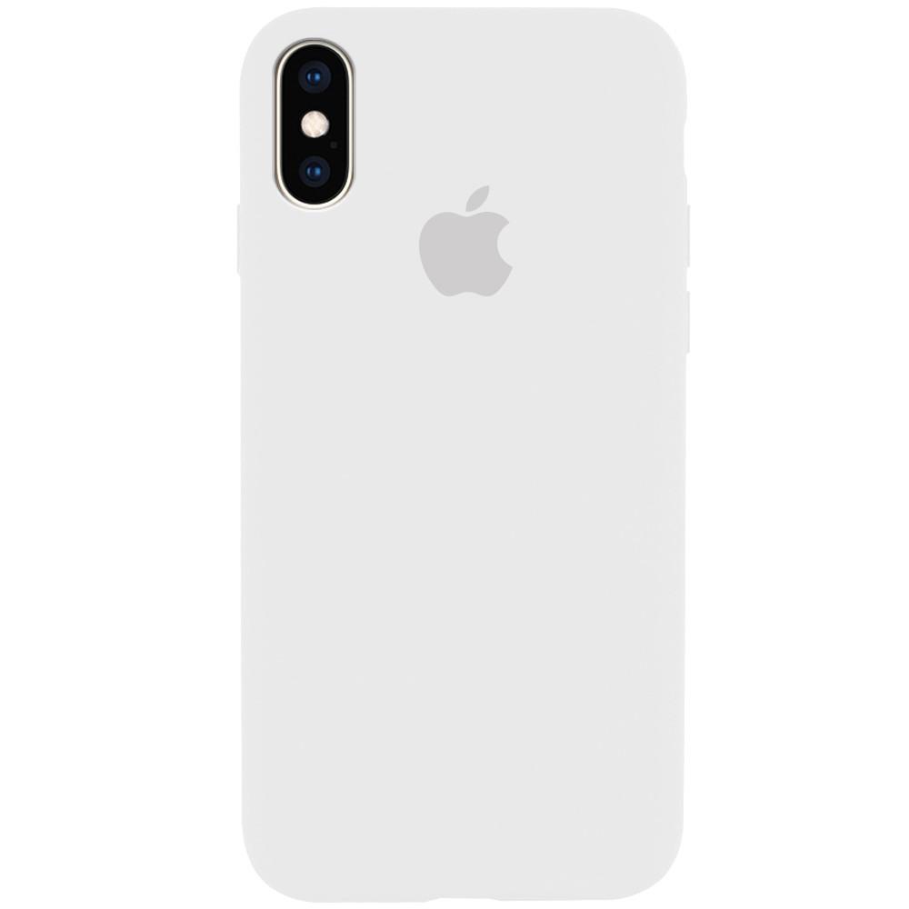 Silicone Case Full Protective (AA) для iPhone XS Max (6.5") (White)