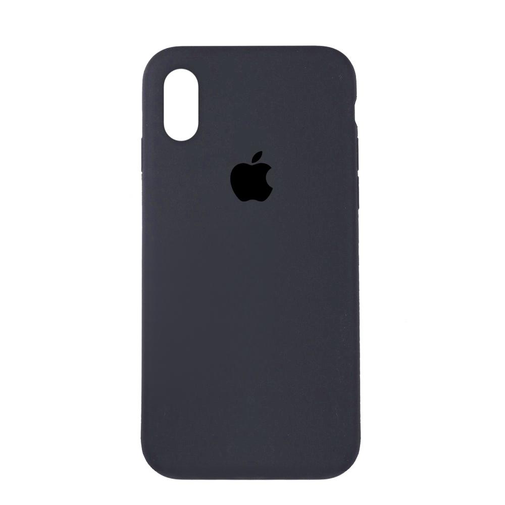 Silicone Case Full Protective (AA) для iPhone XR (Dark Grey)