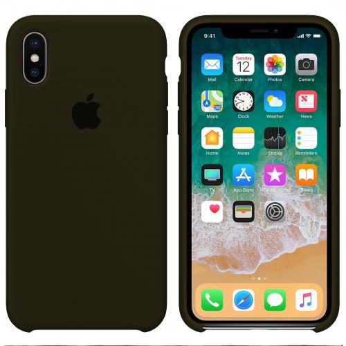 Silicone Case (AA) для iPhone XS Max (6.5") (Virid)
