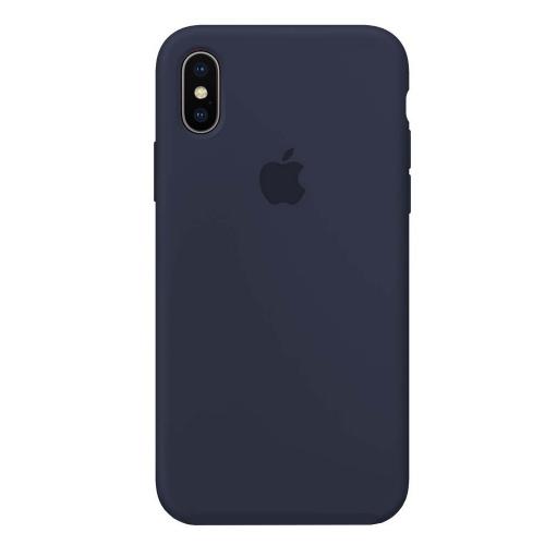 Silicone Case Full Protective (AA) для iPhone XS Max (6.5") (Midnight blue)