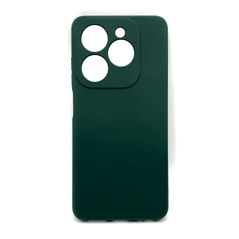 Silicone Cover Full Camera without Logo (A) для TECNO Spark Go 2024/POP 8/Spark 20/Spark 20C/Infinix Smart 8/Hot 40i  (Dark green)
