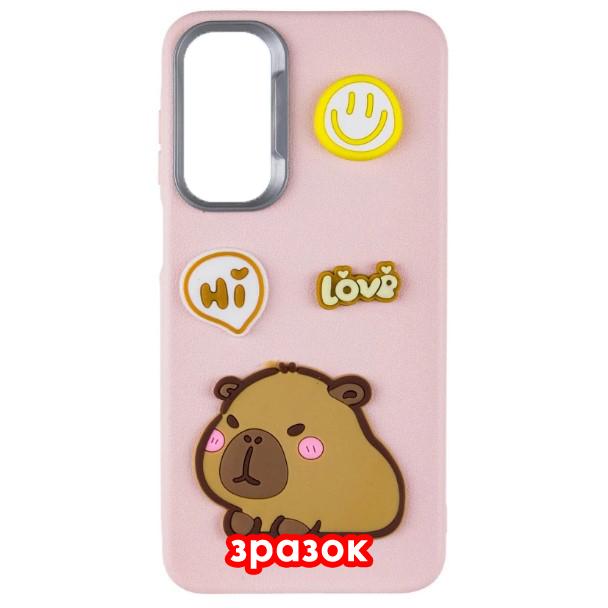 Чохол Leather Toys для Xiaomi Poco X5 Pro 5G / Note 12 Pro 5G  (Capybara / Pink)