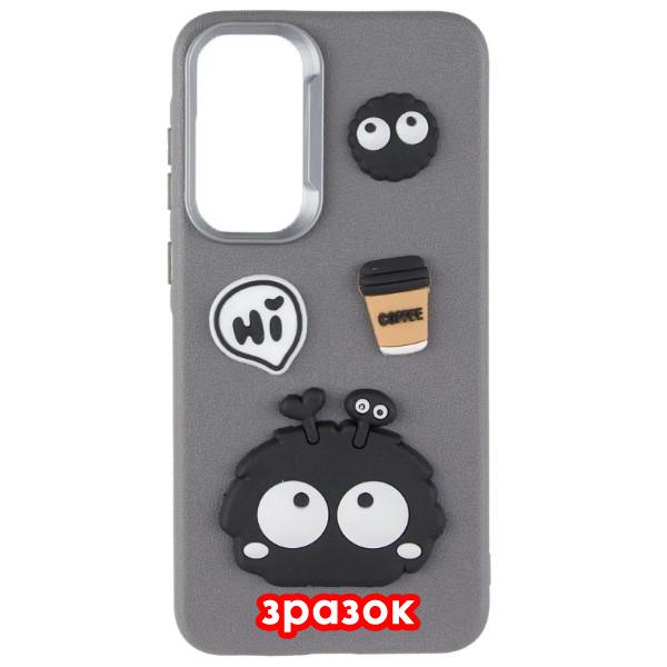 Чохол Leather Toys для Xiaomi Redmi 12  (Monster eyes / Grey)