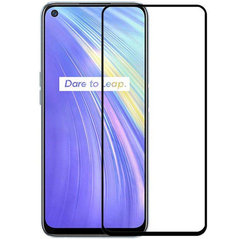 Захисне скло Miami 3D для Realme 6 з чорною рамкою
