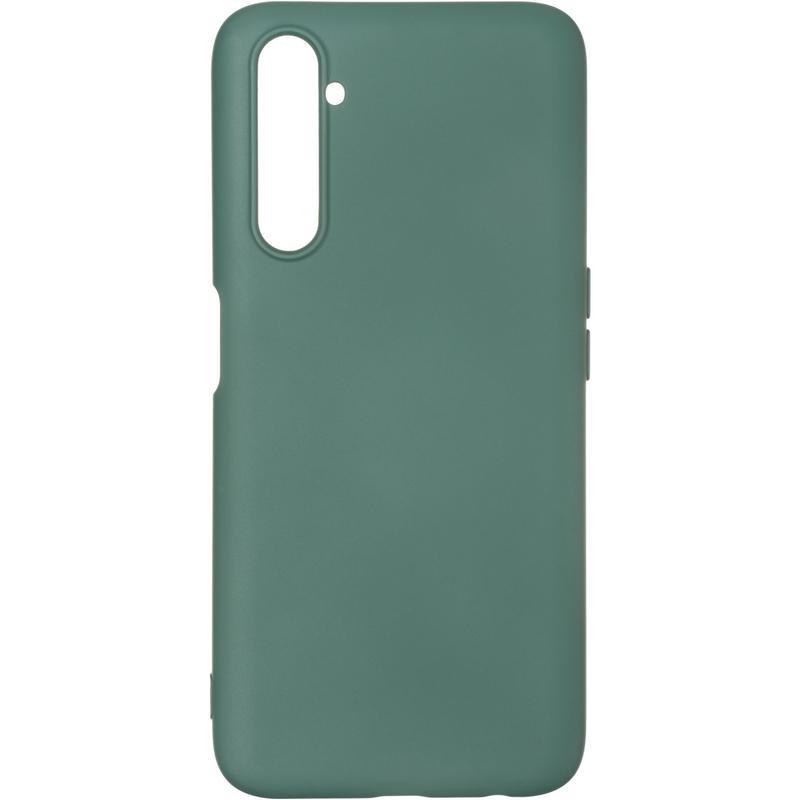 Накладка Soft Silicone Case для Realme 6 Pro темно-зелена