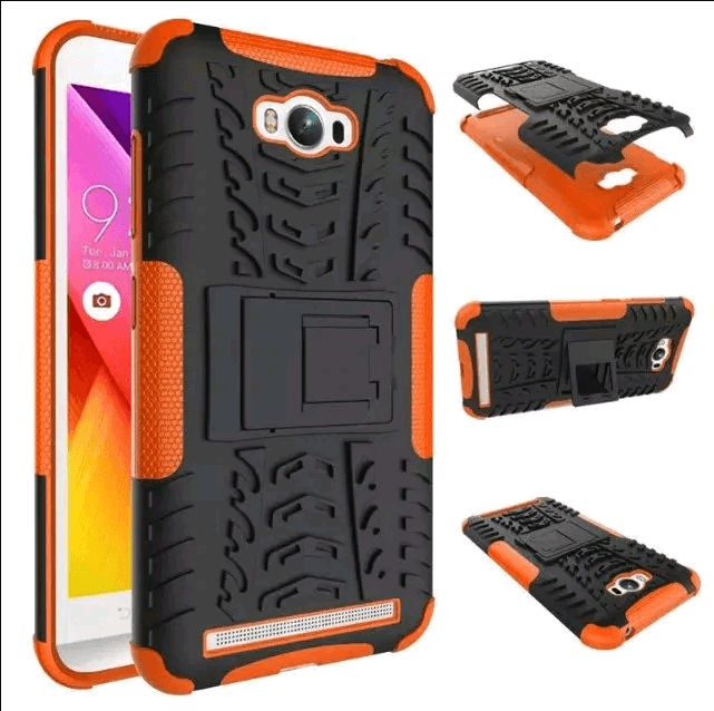 Силикон Tire Protection Asus Zenfone MAX (ZC550KL) (оранжевый)