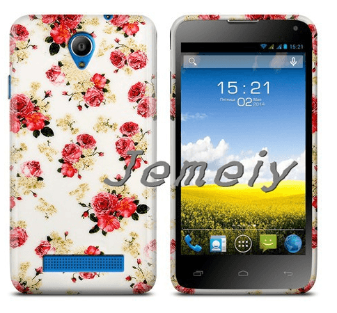 Накладка для FLY IQ4415 "Квіти" (силікон)