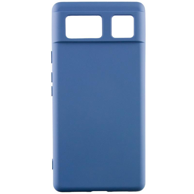 Silicone Cover Full Camera without Logo (A) для Gogle Pixel 6 (Navy blue)