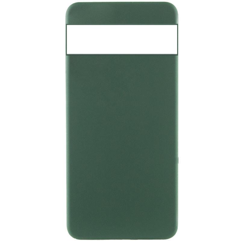 Silicone Cover Full Camera without Logo (A) для Gogle Pixel 6 (Dark green)