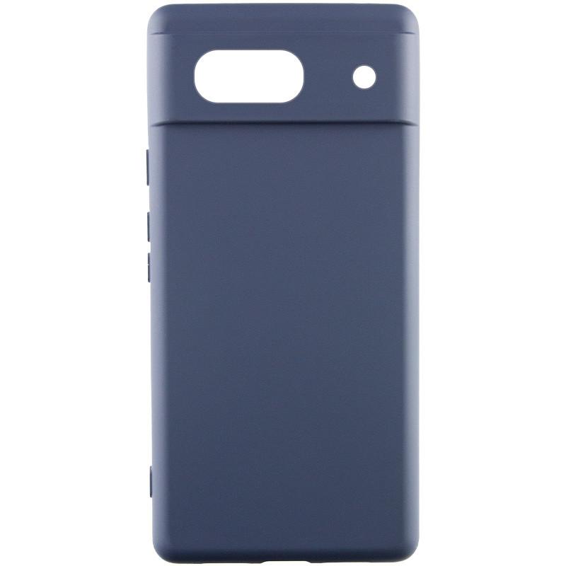 Silicone Cover Full Camera without Logo (A) для Gogle Pixel 7A (Midnight blue)