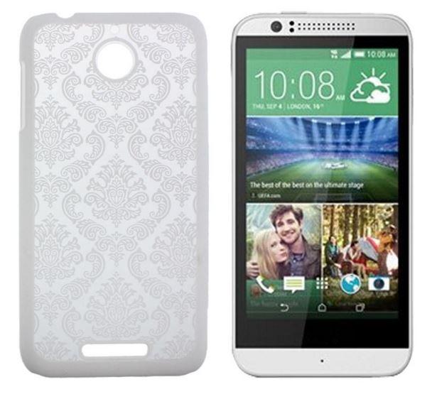 Накладка для HTC Desire 510 "Пейслі білі обід" (пластик)
