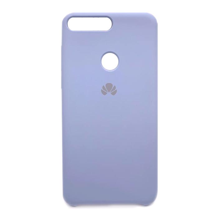 Накладка для Huawei Y7 Prime 2018 (LDN-L21) / Honor 7C Pro (LND-L29) /Enjoy 8  Silicone Cover (Lilac cream) (лого)