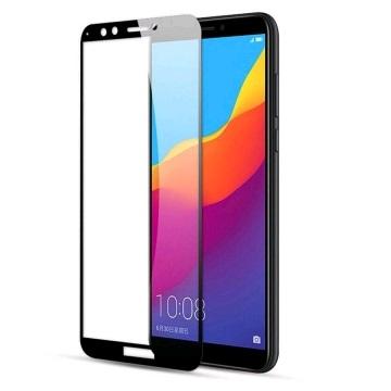 Захисне скло Full Glue для Huawei Y7 Prime-2018 black