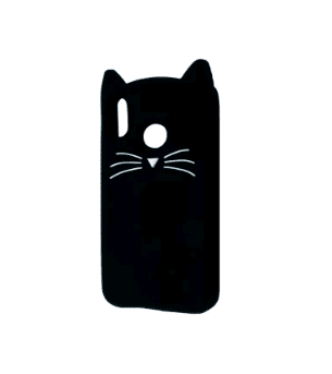 Накладка 3D Cat для Huawei P20 Lite чорна