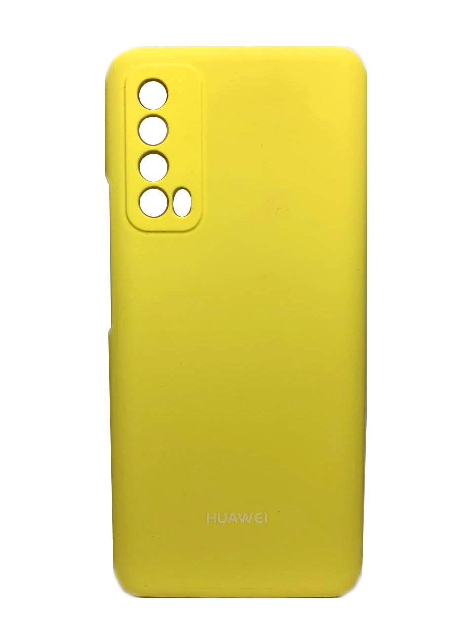 Silicone Cover Full Protective Huawei P Smart 2021 yellow